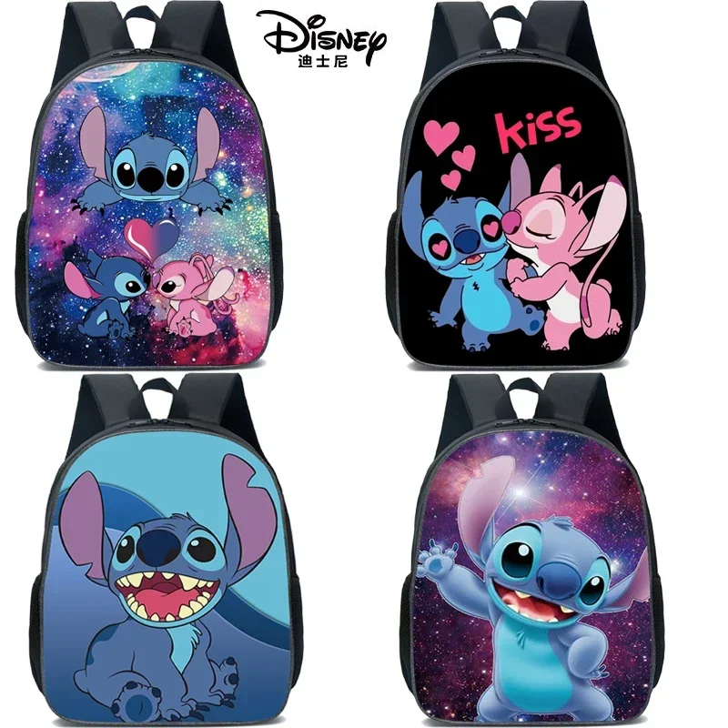 Disney Stitch Tas Танак laki-laki dan perempuan ransel берпергианская 16 inci Disney stitchпраздничный подарок на день рождения