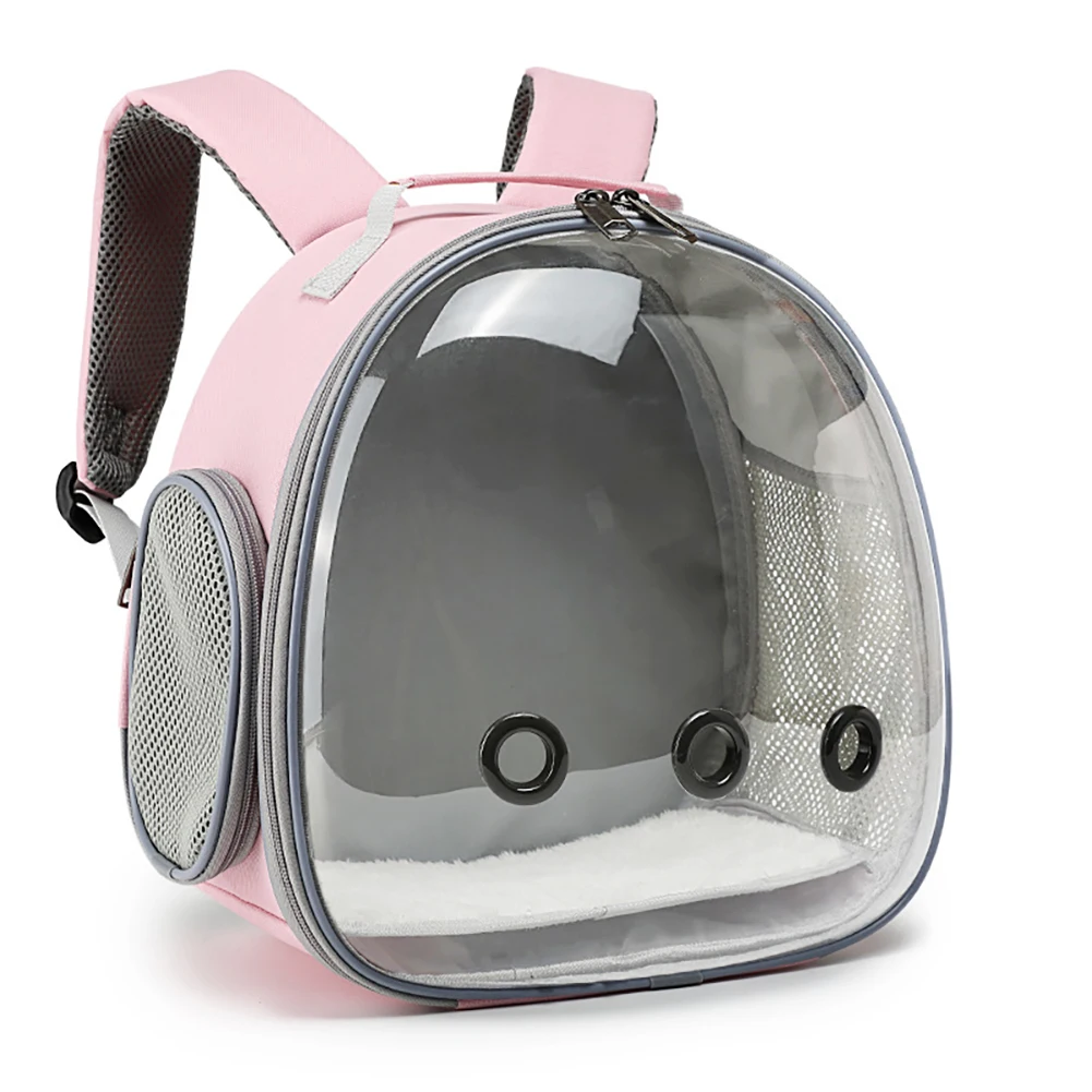 Portable Animal Carrier Backpack Travel Small Breathable Backpack Hamster Pet Bag Guinea Pig Carrier Bird Turtle