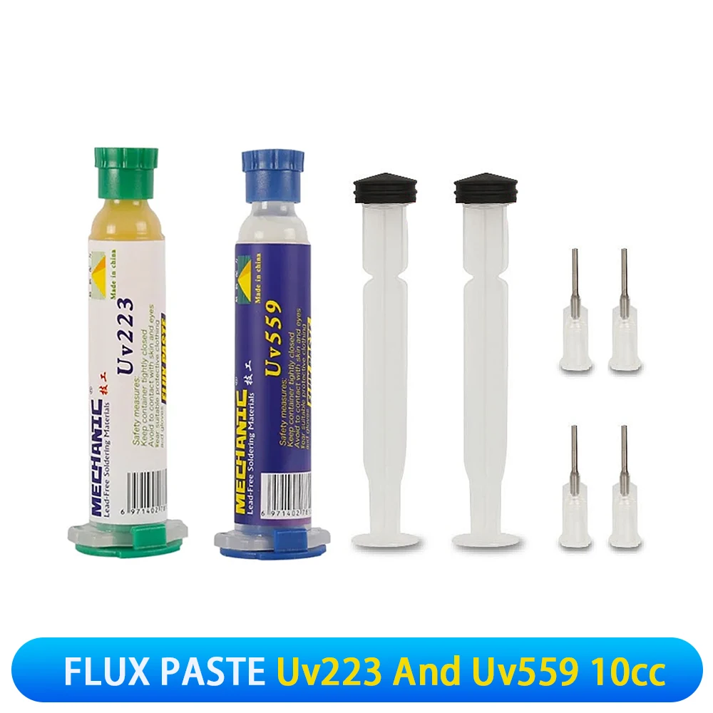 MECHANIC UV223/UV559 Lead-Free Solder Paste Flux NO-Clean Soldering Grease for B