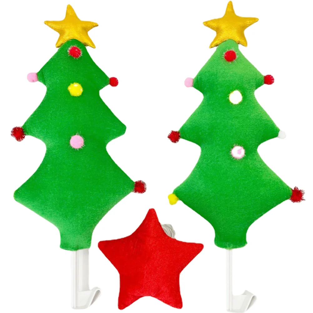 

1 Set Xmas Car Star Tree Decoration Set Christmas Tree Shaped Decors for Car
