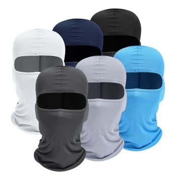 Passamontagna da bicicletta da uomo Maschera a pieno facciale Escursionismo Ciclismo Cappello da protezione solare traspirante antivento Cappello da fodera per casco da motociclista