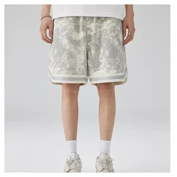 2024 Latest High Street Sports Casual Shorts Men's Summer American Fashion Brand Hip Hop Loose Shorts