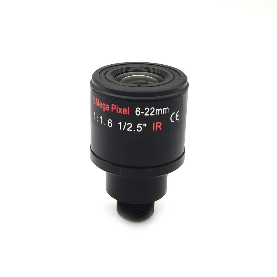 6-22mm 2.8-12mm M12 Mount HD Varifocal Lens With 650nm IR Filter