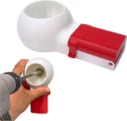 3D Printed Mess - Free Wall Drilling Dust Collector Box (Red)
