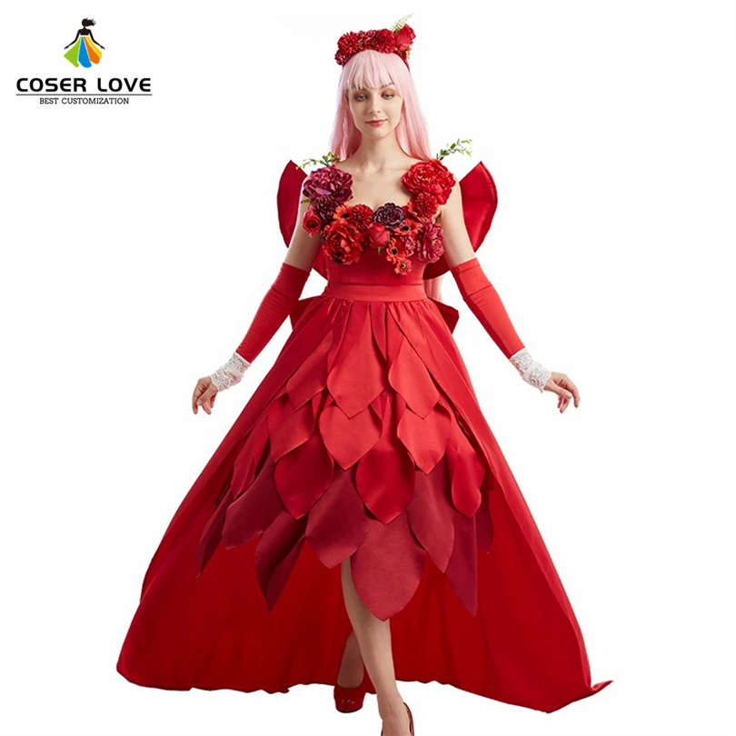 

Ryuu to Sobakasu no Hime/Belle Red Dress Cosplay Costume Halloween Costume Christmas Carnival Party
