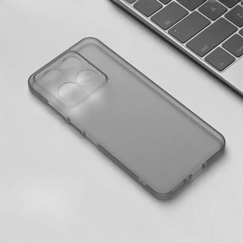 Minimalist Transparent Frosted Anti-Drop Soft Phone Case - Slim Shockproof Protector Back Cover