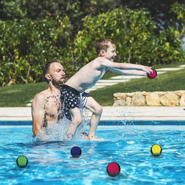 Water Balls Bounce On Water Pool Ball Beach Toys For Kids  Adults Toy Beach Ball Water Balloons Color Balls Outdoor Beach Toy 4