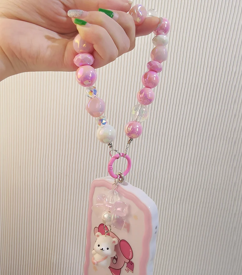 Handmade frisado colhedor do telefone móvel, pulseira