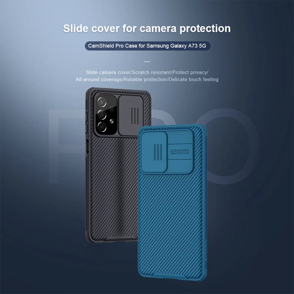 

For Samsung Galaxy A73 5G NILLKIN CamShield Pro Case with Camera Len Protective Slide Cover Back Shell