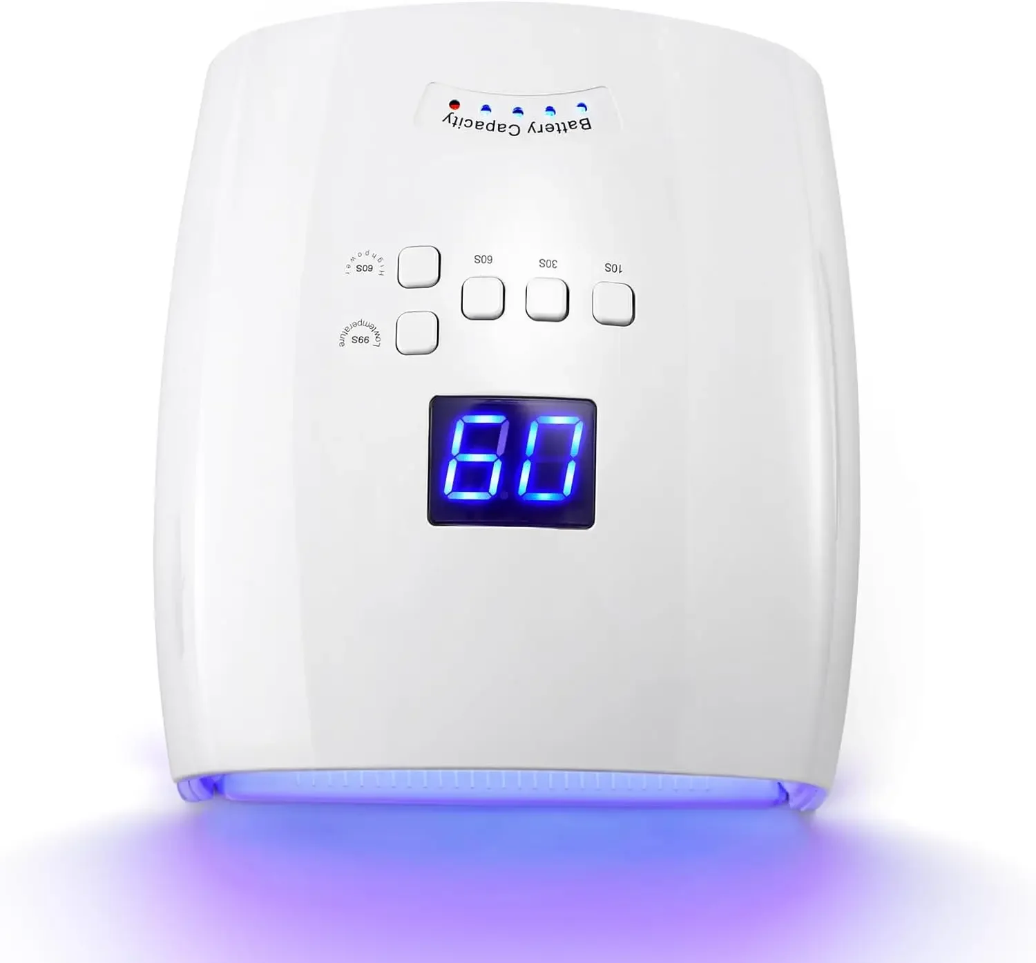 충전식 UV LED 네일 램프 66W LCD 화면 탑재 매니큐어용 램프 4가지 타이머 설정 네일아트 매니큐어 도구 (가정 및 살롱용)
