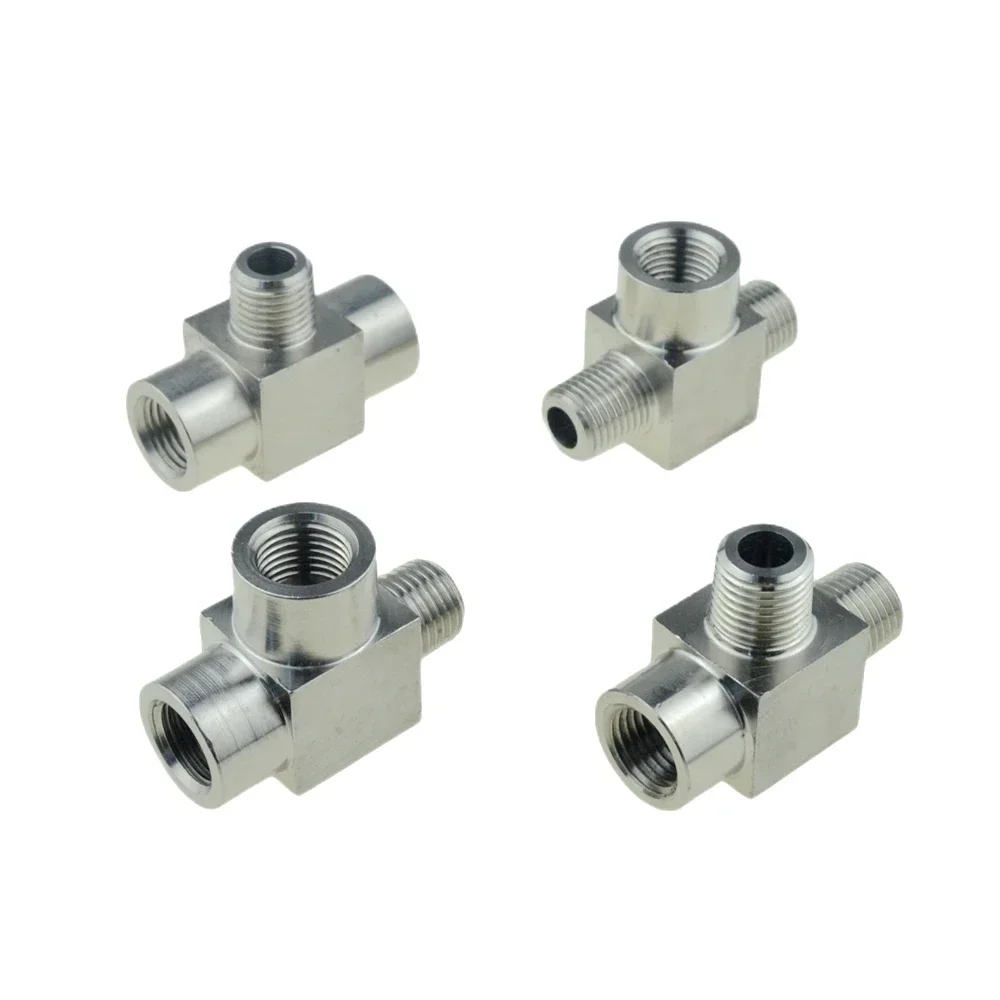 304 Stainless Steel Pipe Fitting Tee Elbow 4 Way 1/8 1/4 3/8 1/2 Female Male Thread High Pressure Air Adapter Coupler Connector hose pipe fitting,pipe fitting,tee adapter,water pipe fitting