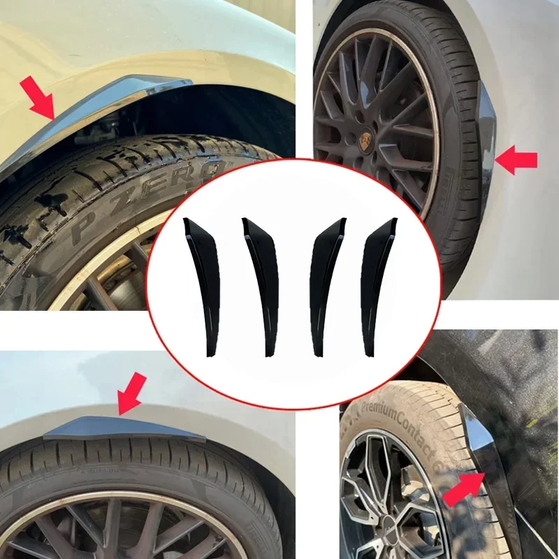 For 4PCS Car Wheel Eyebrow Bumper Fender Splash Guard For BMW 4 Series F32 F33 F36 G22 G23 G26 2014-