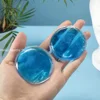 1Pc Reusable Ice Cold Hot Gel Pack Round Shape Therapy Microwave Heat Pain Relief Good To Use Eye Care Tool Sleepmask Parche 1