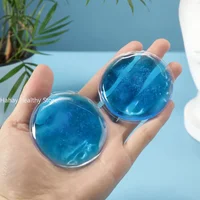 1Pc Reusable Ice Cold Hot Gel Pack Round Shape Therapy Microwave Heat Pain Relief Good To Use Eye Care Tool Sleepmask Parche 1