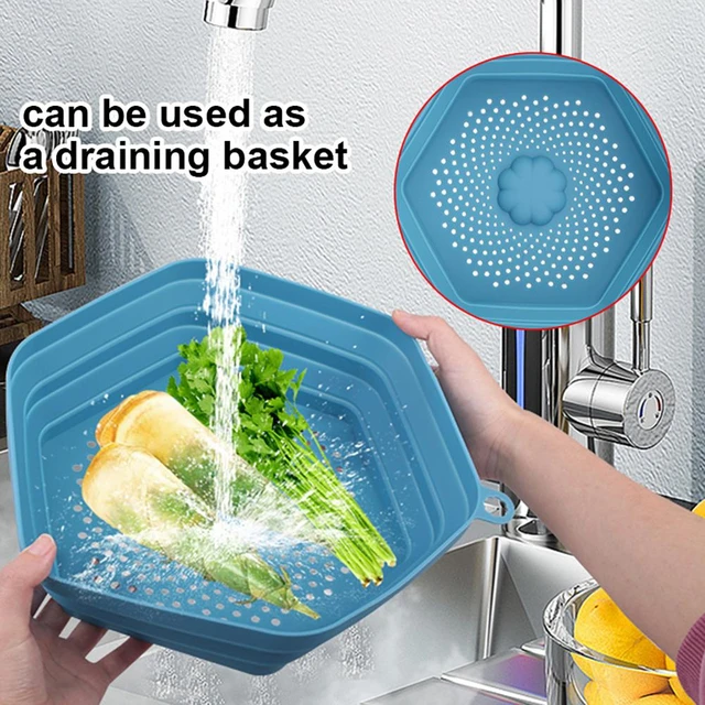 Microwave Splatter Cover Vented for Food, Splatter Guard & Colander Kitchen  Gadget for Fruit Vegetables Microwave Plate Cover with Hook