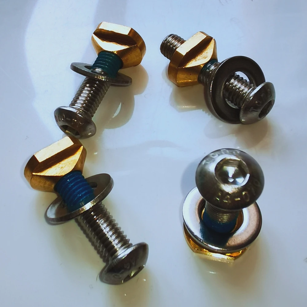 Hydrofoil Mounting T Nuts M8 / M6 Brass for Hydrofoil Tracks Outdoors Surfing Accessories 4Pcs