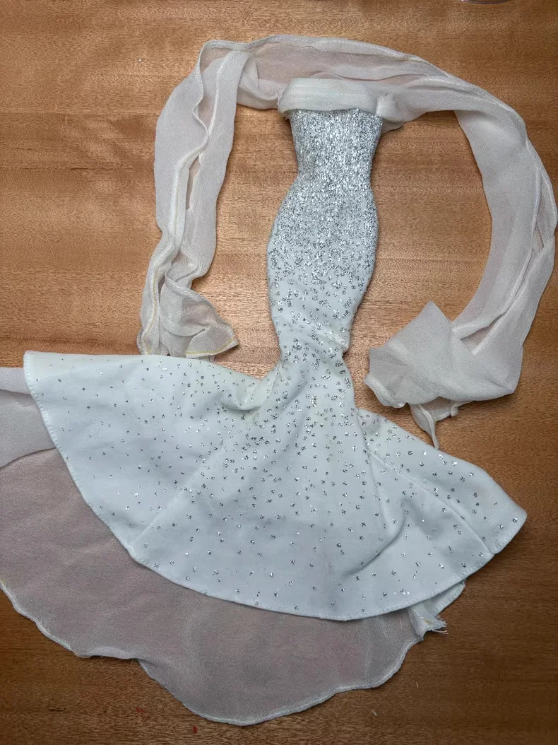 【박스 없이 새 제품이 아님】【의류 액세서리만】1/6 액션 피규어 이브닝 드레스 공식 의류 세트