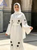 110438-8818aa.jpg Robe longue Kaftan Abaya africaine en strass avec écharpe couleur terre cuite, manches chauve-souris, tenue de soirée modeste pour femme musulmane, pour l'Aïd et les mariages