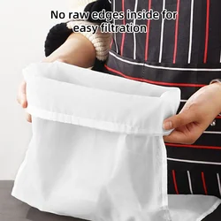 Reusable Nylon Mesh Filter Bag for Kitchen: Perfect for Straining Soy Milk, Nut Milk, Tea, Coffee, Oil, and Yogurt (BU912)