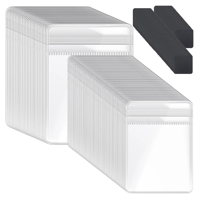 

200 Pcs Anti Tarnish Strips With Plastic Jewelry Bags Sets, 100 Storage Bags And 100 Anti Tarnish Strips