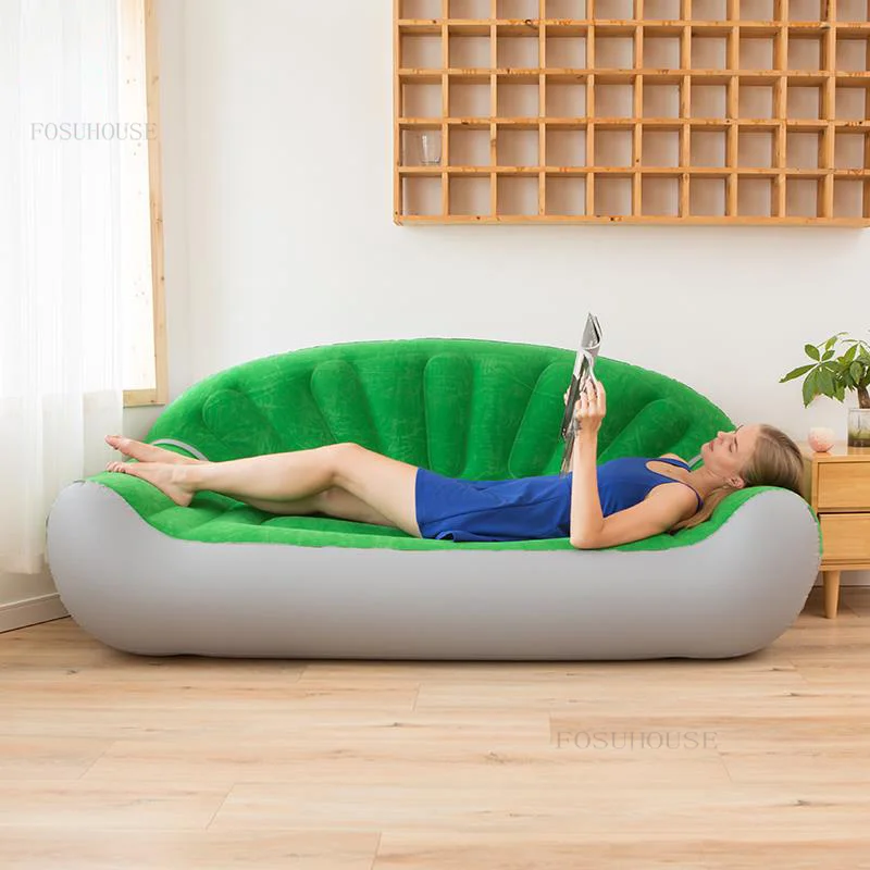 Portable Apartment Cloakroom Hotel Sofas Modern Bedroom Dormitory Backrest Armchairs Shopping Mall Coffee Shop Inflatable Sofa T