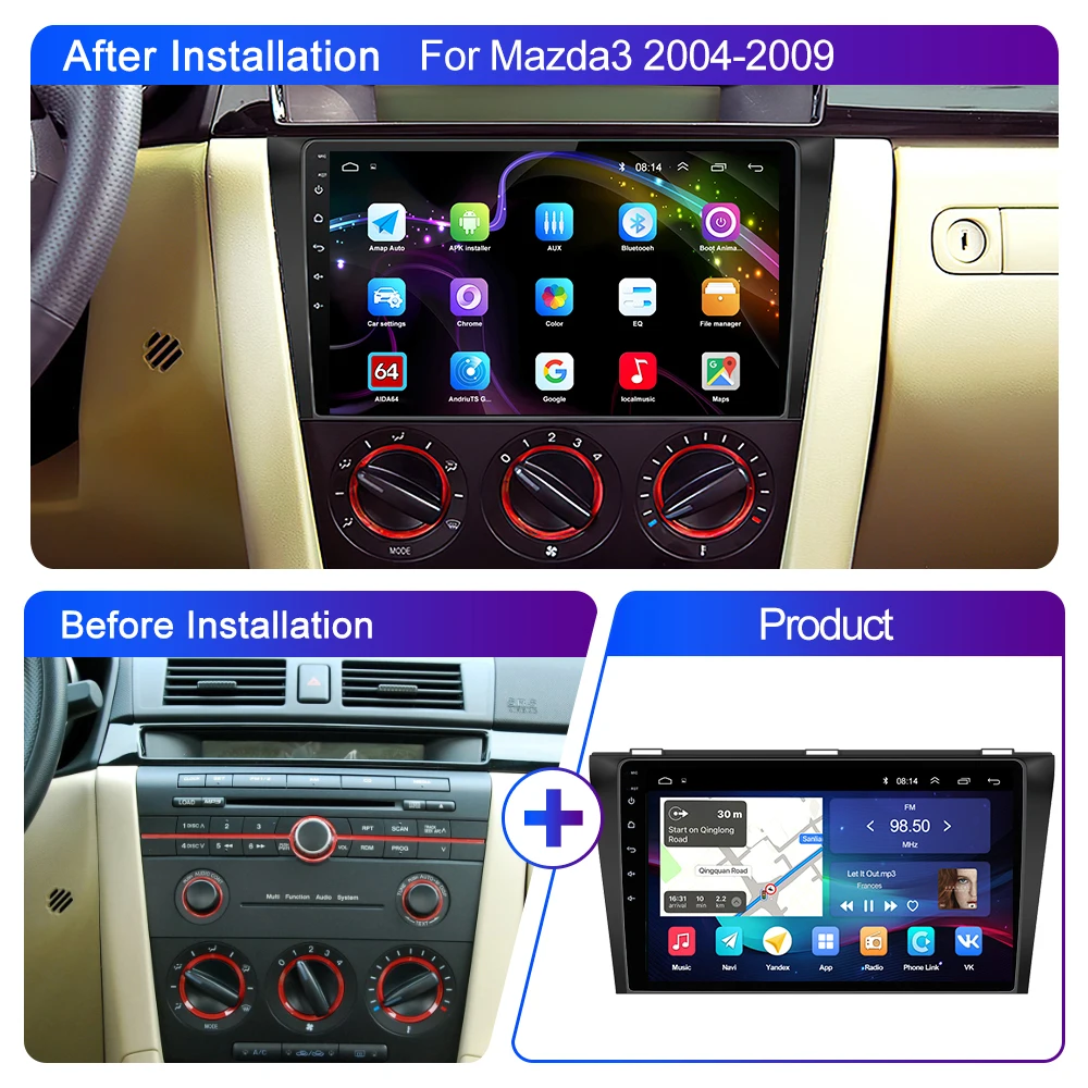 LEHX Pro AI Voice Car Android 14 Radio Multimedia Video Player For