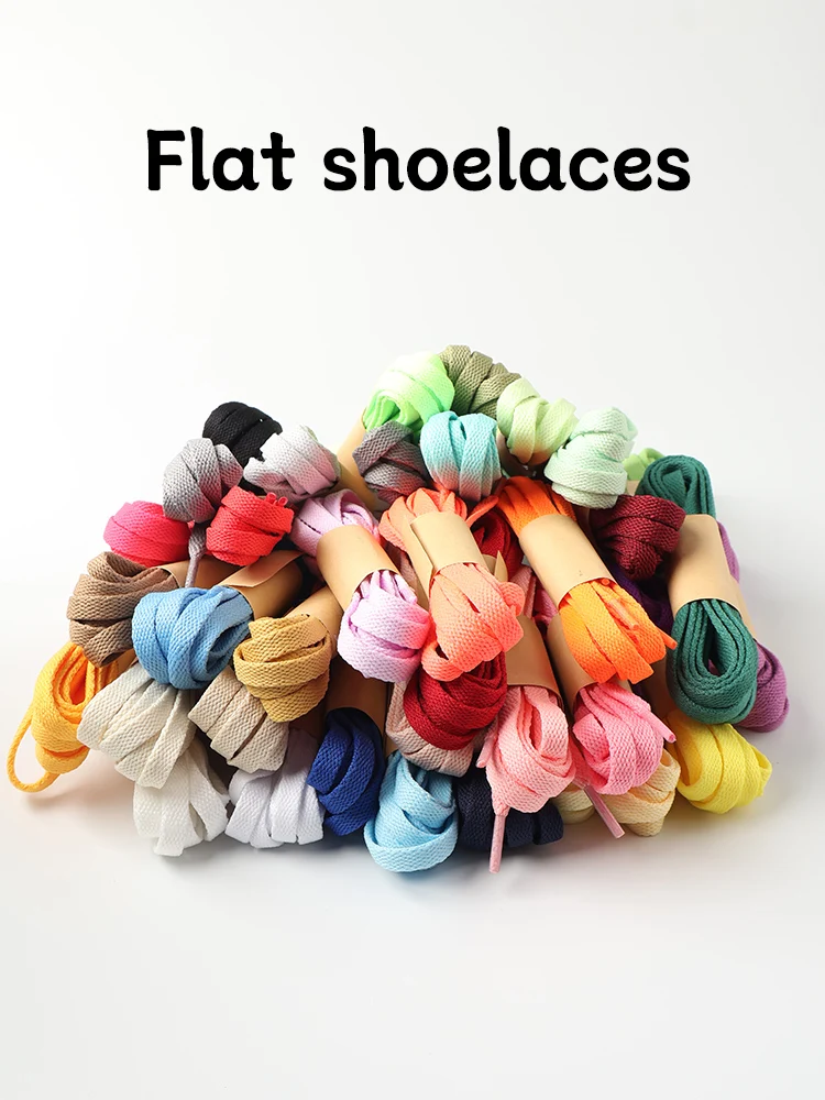 Vibrant HiberniFlat Wide Shoelaces - 25 Color Options
