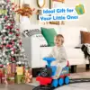 6V Electric Kids Ride On Train Motorized Train Toy w/ Track & 6 Wheels Navy 4