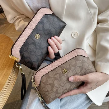 2022 New Women's Small Handbag Fashionable Single Shoulder Slant Crossbody Bag Trendy Wallet Long Phone Bag Mommy Style 1