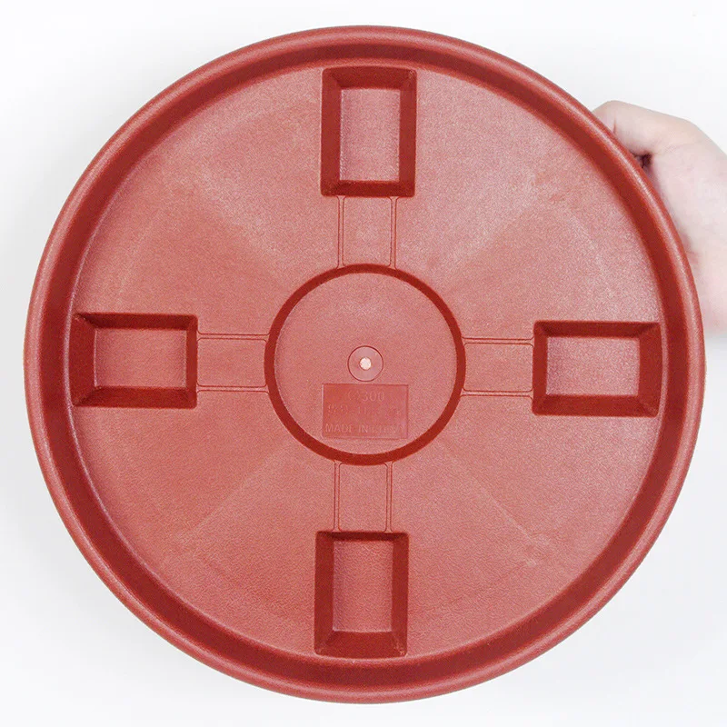 Flower pot plastic large flower pot water tray universal tray with wheel thickened base roller wheel mobile flower pot chassis