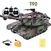 1:32 RC Battle Tank Remote Control Shooting Tank Heavy Large Interactive Military War With Shoot Bullets Electronic Car Boy Toy 2