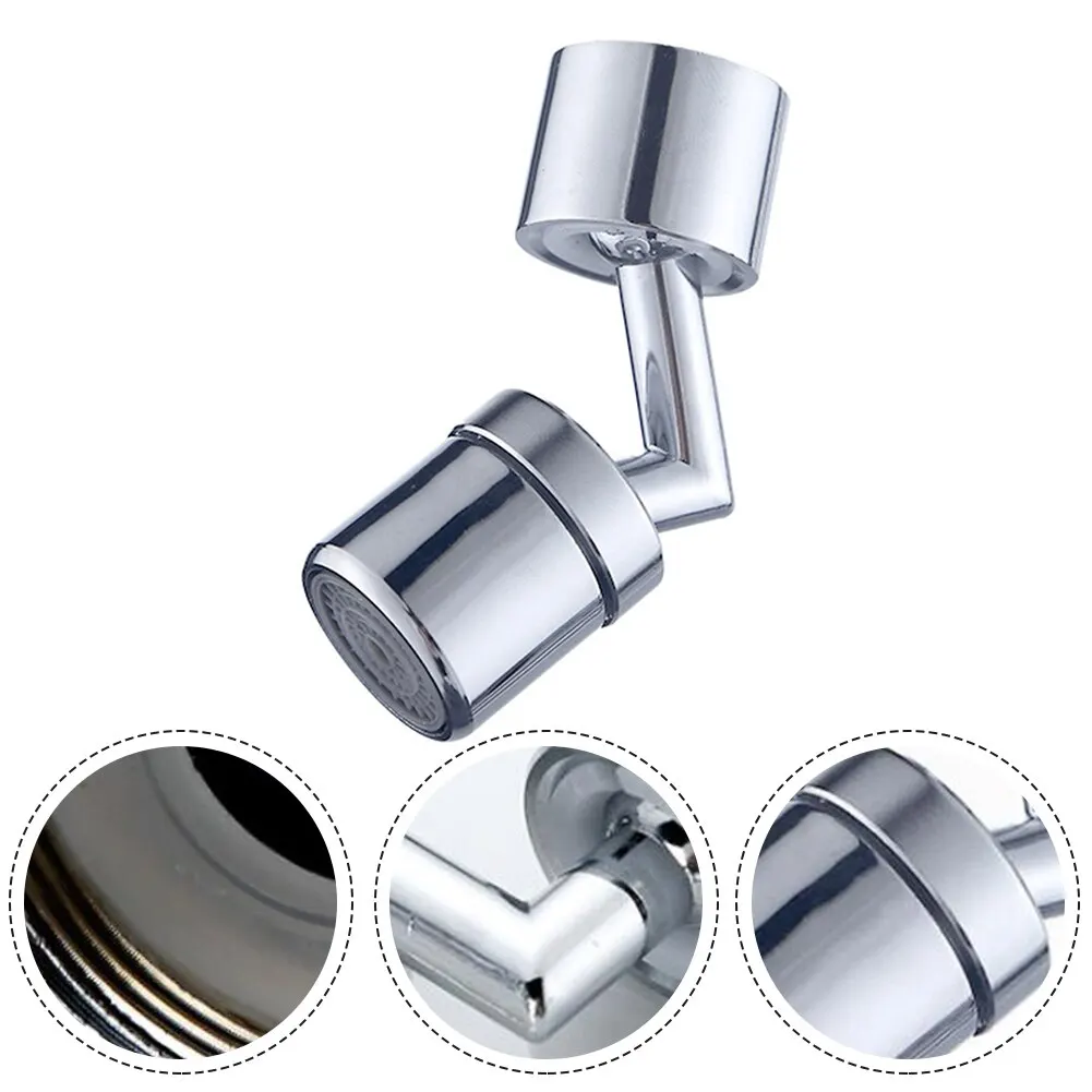 Faucet Extender Adapter 720 Degree Rotating Faucet Bubbler Single Mode Universal Faucet Extender Adapter Kitchen Bathroom Splash Proof Nozzle