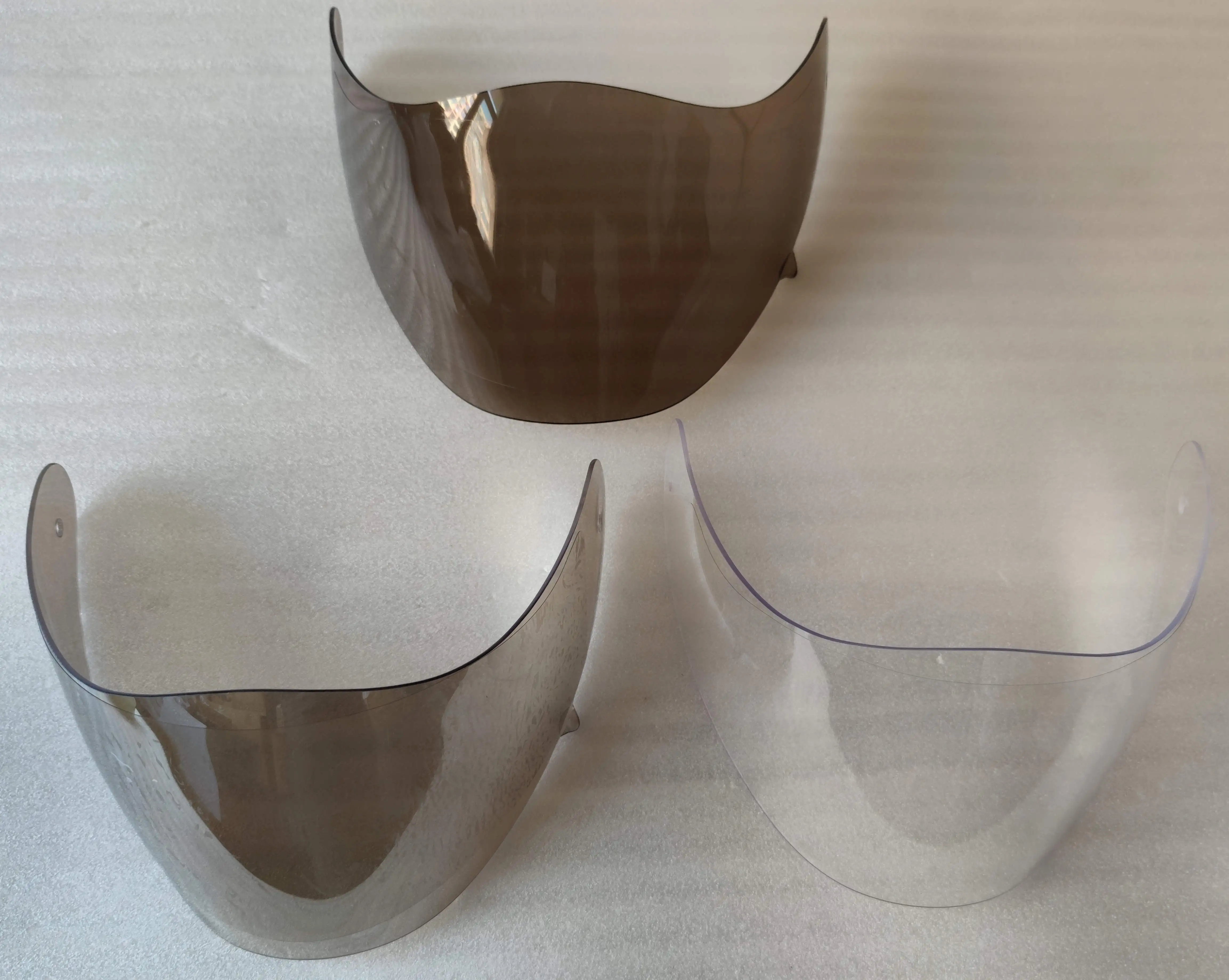 Paraglide Helmet Long Board Mirror Visor, Transparent Visor, Smoke Sun Glass Visor with All Parts
