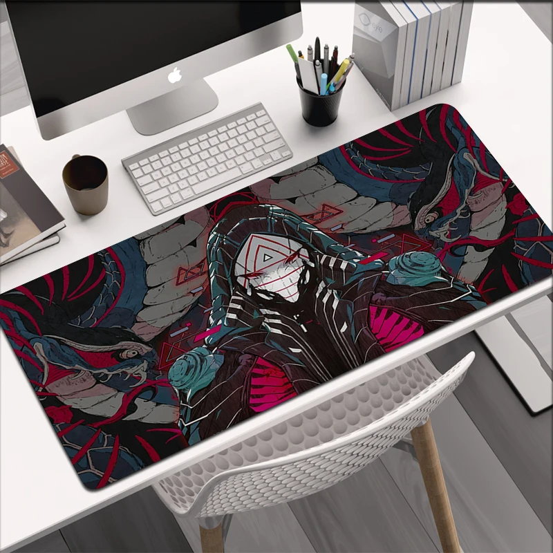 

Japanese Ghost Mousepad Gaming Mouse Pad Japanese Black Table Desk Mat Big Mousepad Gamer Carpet Keyboard Mouse Mats