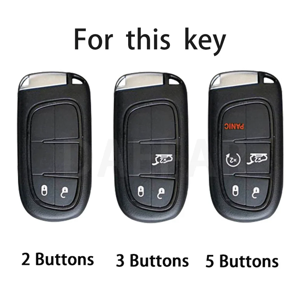 Jeep Renegade Compass Grand Cherokee for Chrysler 300C Wrangler Dodge 5 버튼 TPU 자동차 키 커버 케이스 Fob 자동차 액세서리