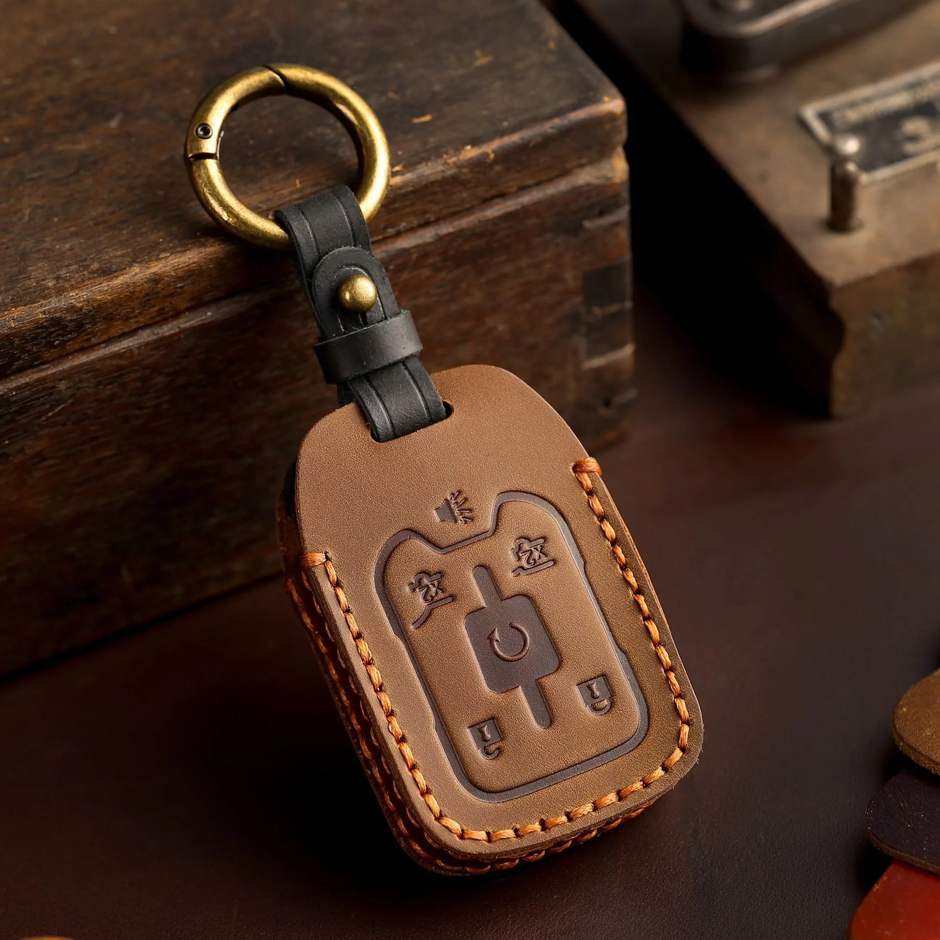 Premium Leather Remote Key Case Cover