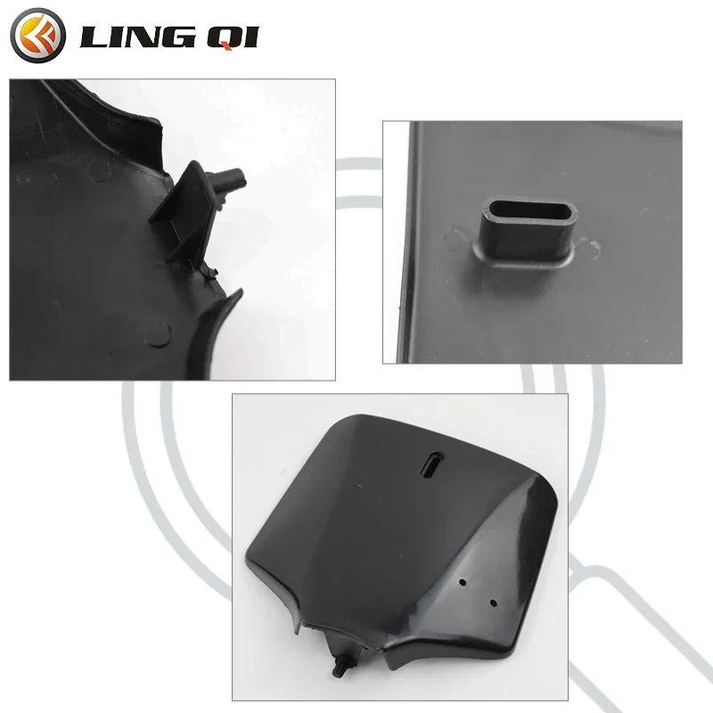 LINGQI RACING Motorcycle KLX110 Front Number Plate Panel Fender Plastic Cover motorcycle number plate for KLX 110 2013 Dirt Bike Accessories
