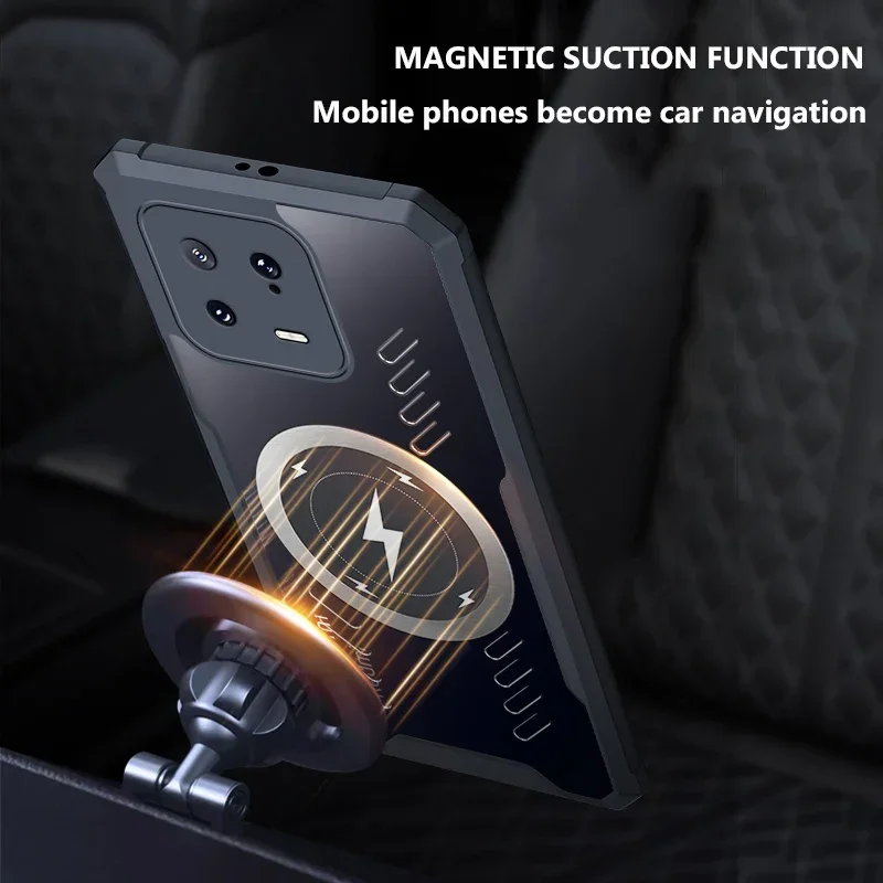 Custodia trasparente posteriore con dissipazione del calore in grafene a copertura totale per Xiaomi 14 13 13T 12 12s 12x Pro Ultra Anti-drop Casing Shell_voghion.com