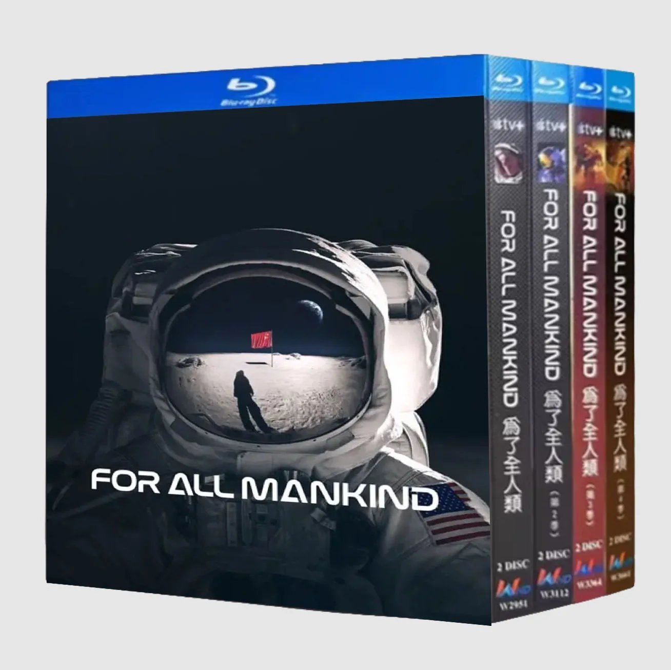 For All Mankind Season 1-4 BD Movie TV Film 8-Disc All Region New Box Set Blu-ray Disc HighDefinition