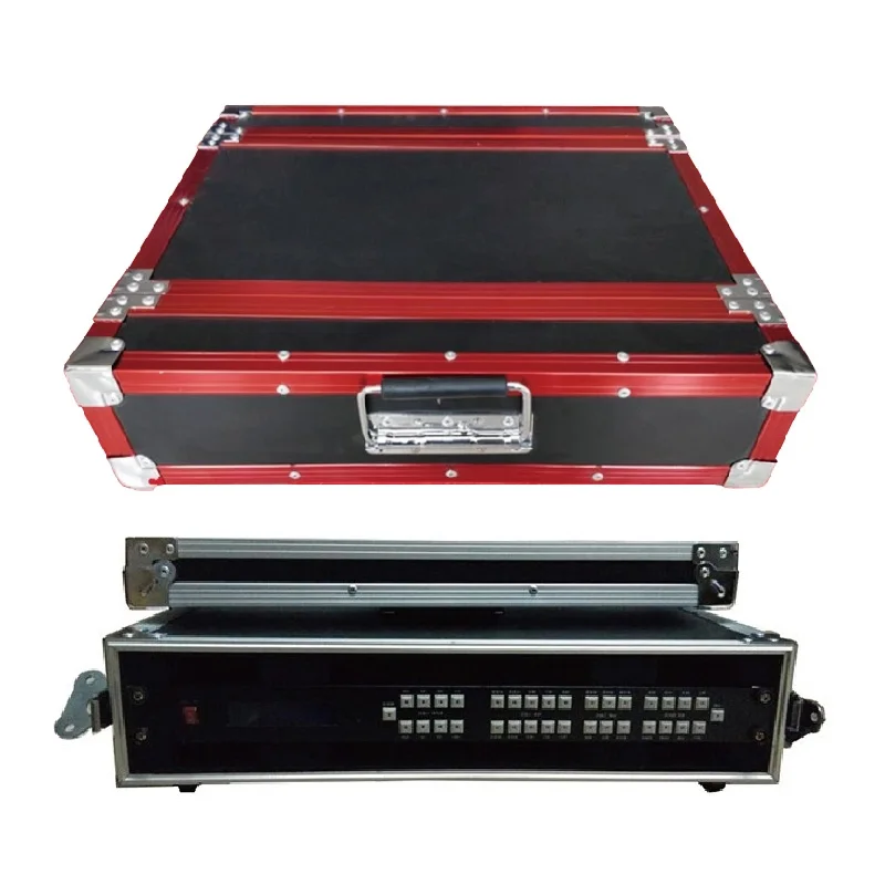 2U 항공 케이스, LED 디스플레이 비디오 프로세서 디지털 파워 앰프 케이스, 플라이트 케이스