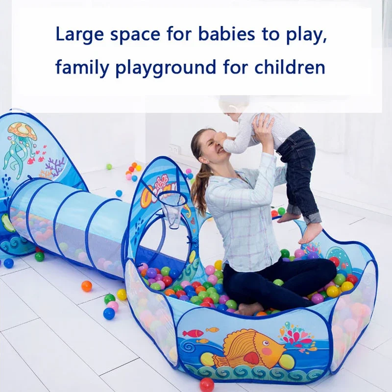 Portable Playpen for Children Ball Pool Baby Park Children's Tent Playpen Tunnel Balls for Dry Pool Ball Pit Baby Playground 2
