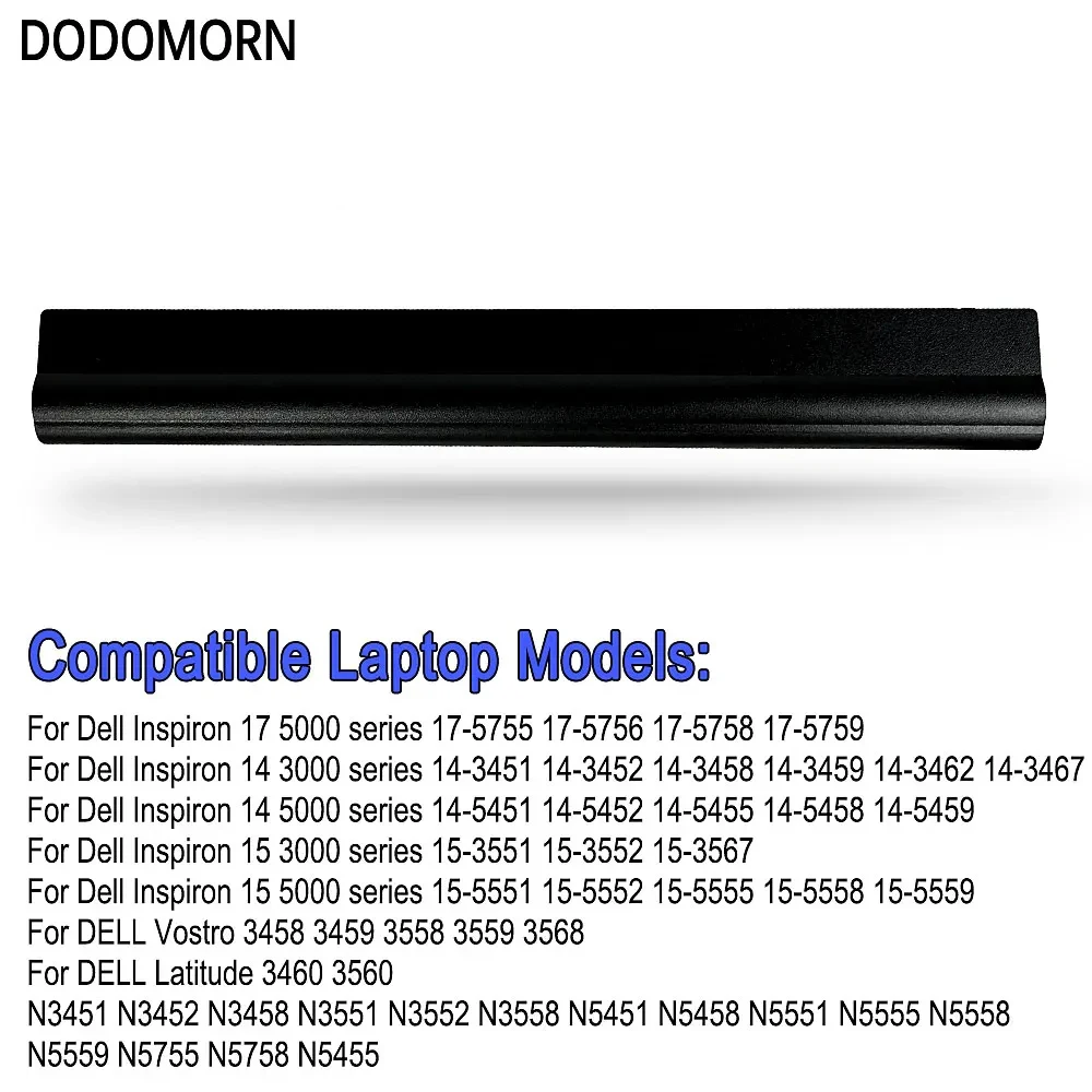 Bateria do Portátil para Dell Inspiron 15 3000 Series 153551 3552 3567 15 5000 Series 5551 5552 5555 5558 5559 K185w Wkrj2 Novo M5y1k - Imagem 3