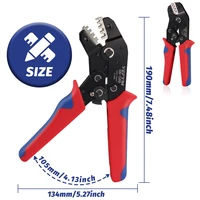 Outils de sertissage pince SN-58B mâchoire Interchangeable pour XH2.54/DuPont2.54/2.8/4.8/6.3/Non isolé/bornes de virole cliquet 6