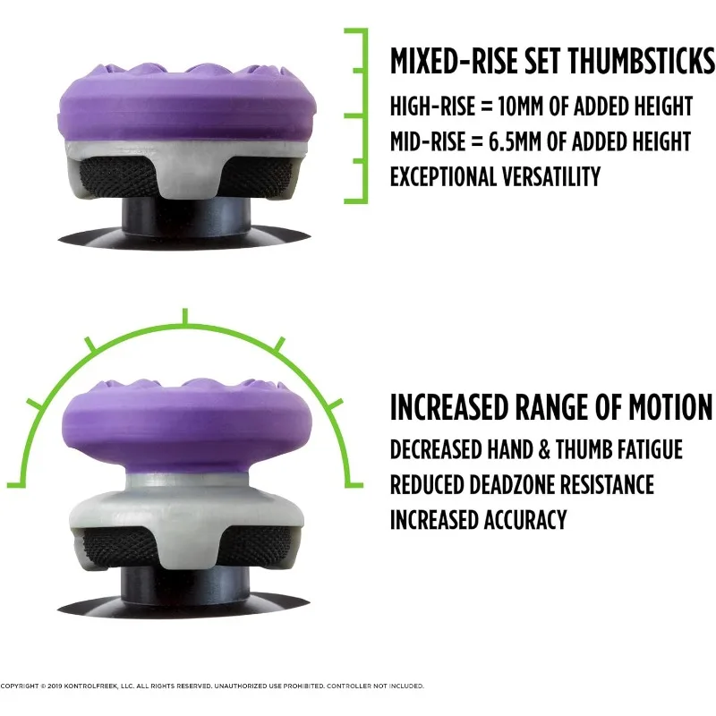 Thumbsticks Grip Game Controller Freek Rubber Silicone Grip Cover 2 Sets for PS5 Dualsenese PS4 Controller