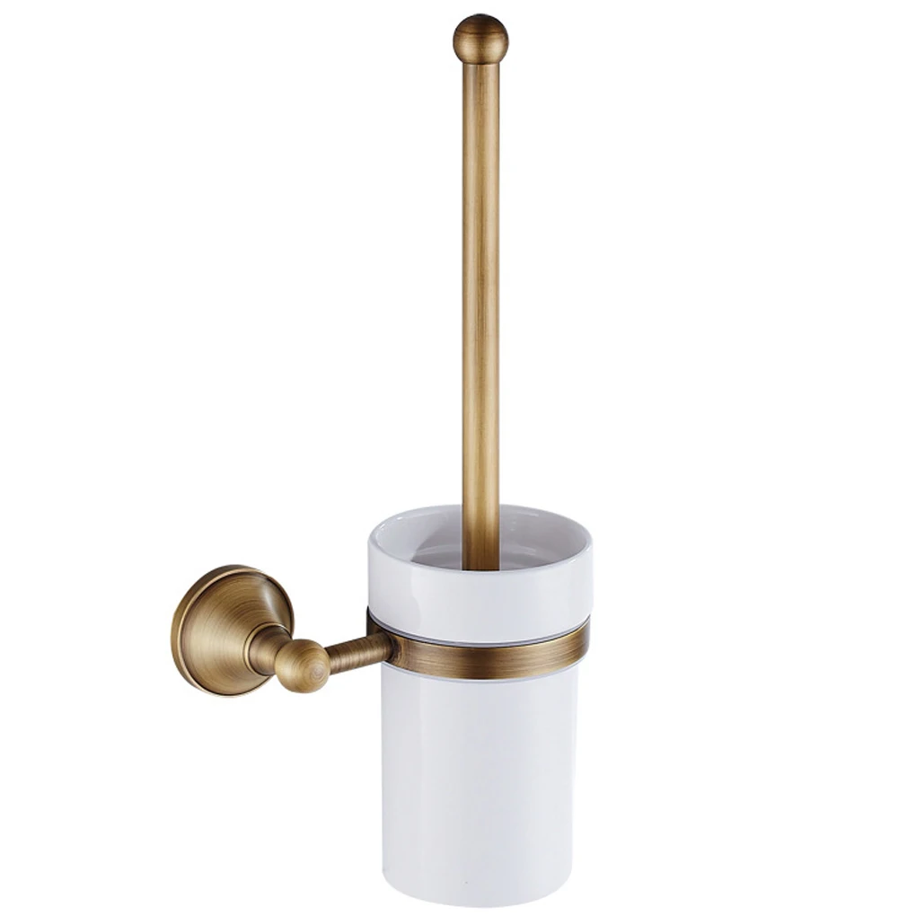 

Versatile Sturdy Construction - Rust-Proof Toilet Brush Holder For Bathroom Easy Installation Toilet Brush Toilet Brush