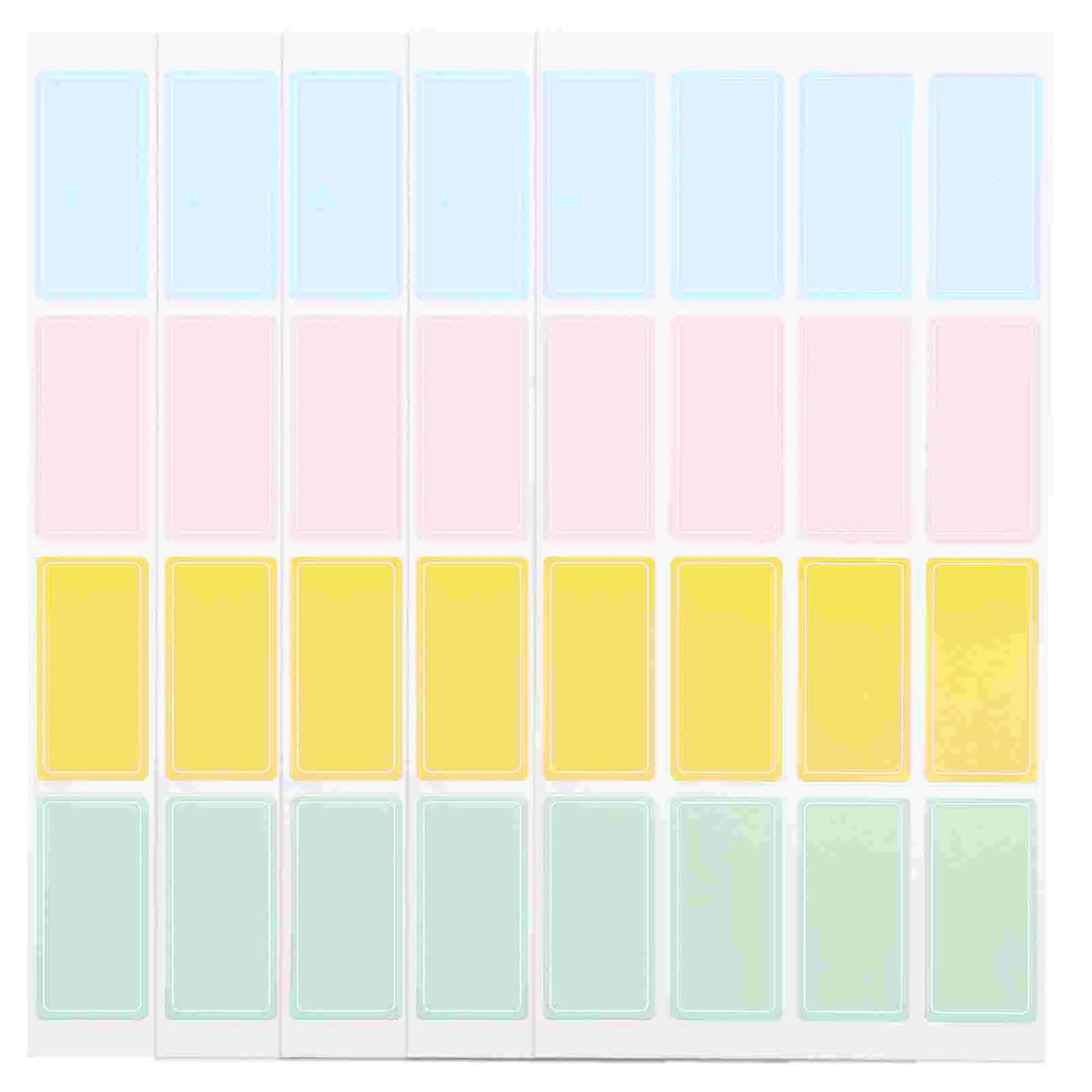 

80 Pcs Sticky Notes Sorting Tags Label Stickers for Containers Name Colored Labels Office Paper Student