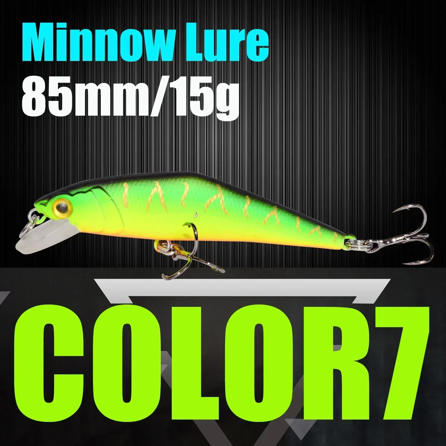 Afishlure Sinking Minnow Lure Trout Bass Artificial Bait 85mm D Contact Lure Wobblers Bass Fishing Leurre fishing lure