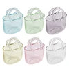lear Glass Vase Fish Tank Tote Bag Flower Handbag Bag Vase Desktop Centerpiece for School Office Bedroom Decoration Drop Ship 5
