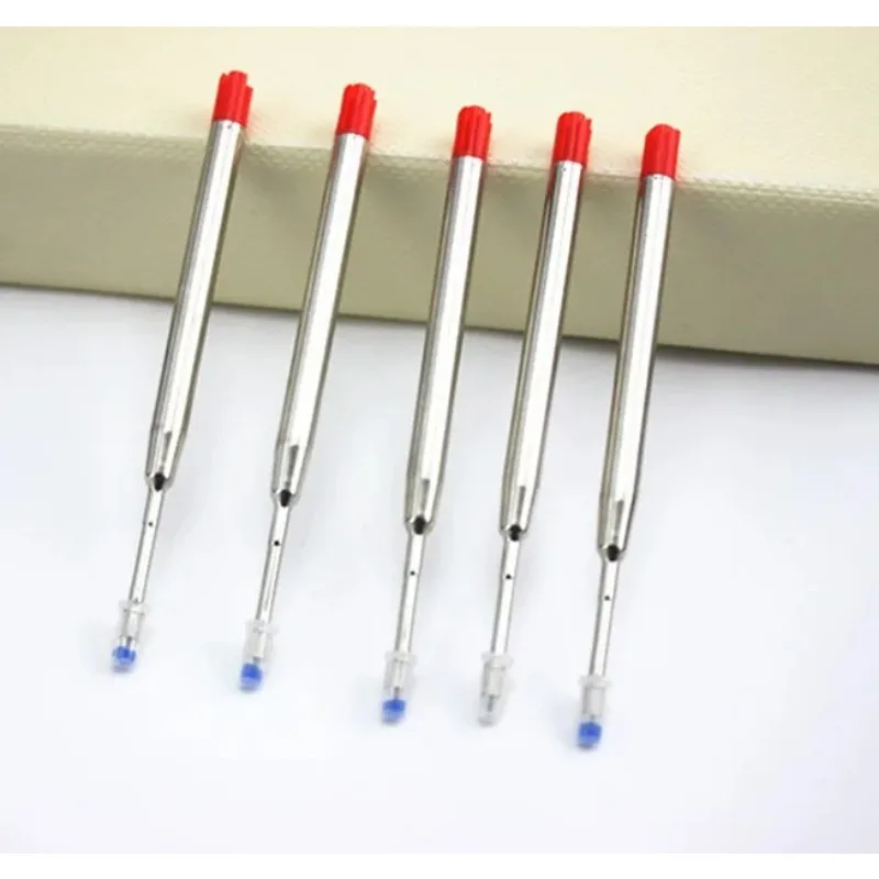 10pcs Universal Standard Style Black and Blue Ink 0.7MM Medium Nib Ball Point Pen Refills 4