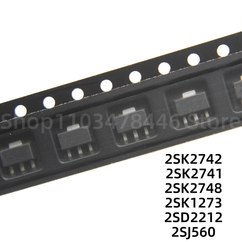 

100 шт. 2SK2742 2SK2741 2SK2748 2SK1273 2SD2212 2SJ560 SOT-89
